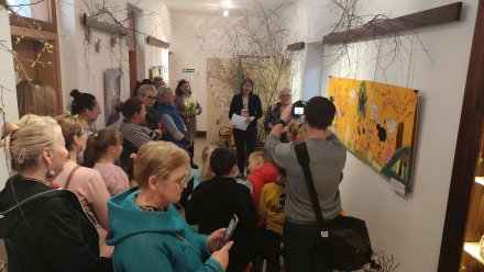 Wernisaż wystawy wiosennej w Wiślańskim Centrum Kultury